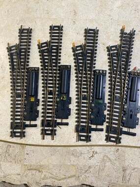 Lot of 4 Vintage HO Scale Remote Control Turnout Switch Tracks Yugoslavia